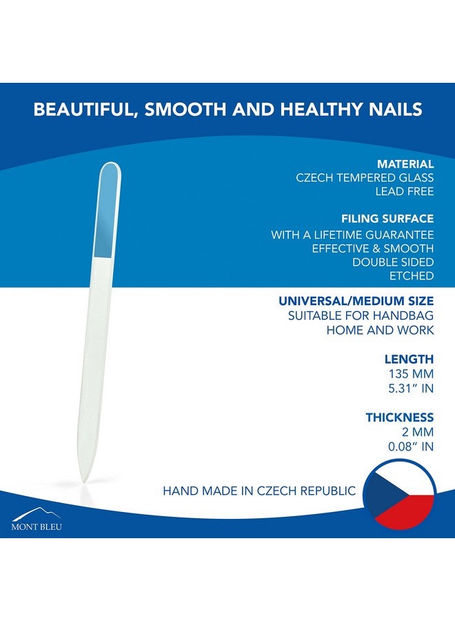 مونت بلو مبرد أظافر زجاجي ممتاز - زجاج تشيكي مقوى أصلي - مصنوع يدويًا - أفضل مبرد أظافر كريستالي للأظافر الطبيعية - Image 5