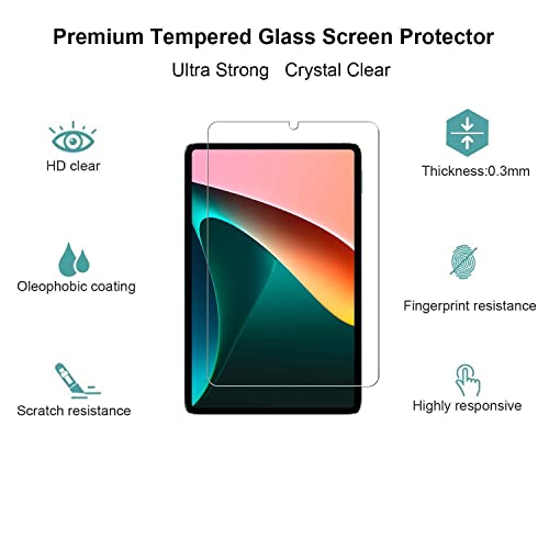 Robustrion Anti-Scratch & Smudge Proof Tempered Glass Screen Protector for Xiaomi Mi Pad 5 11 inch - Image 2