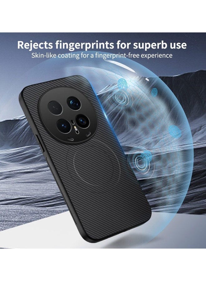 Magnetic Case for Honor Magic 8 Pro , Premium Twill Texture Case, Raised Camera Lens Protection，Military Grade，Fashion Shockproof Honor Magic 8 Pro 5G Cover ，Comfortable Touch - Image 5