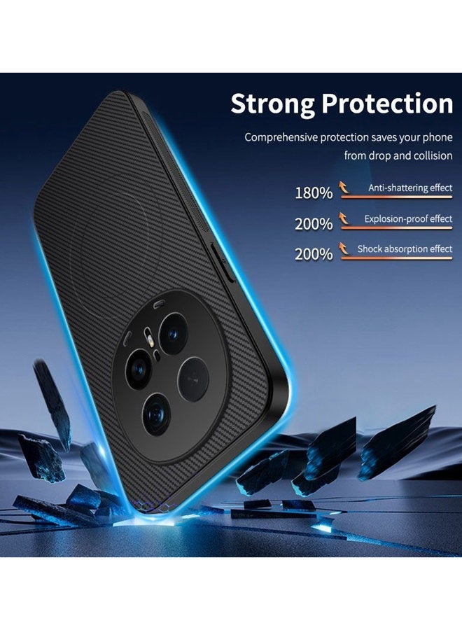 Magnetic Case for Honor Magic 8 Pro , Premium Twill Texture Case, Raised Camera Lens Protection，Military Grade，Fashion Shockproof Honor Magic 8 Pro 5G Cover ，Comfortable Touch - Image 3