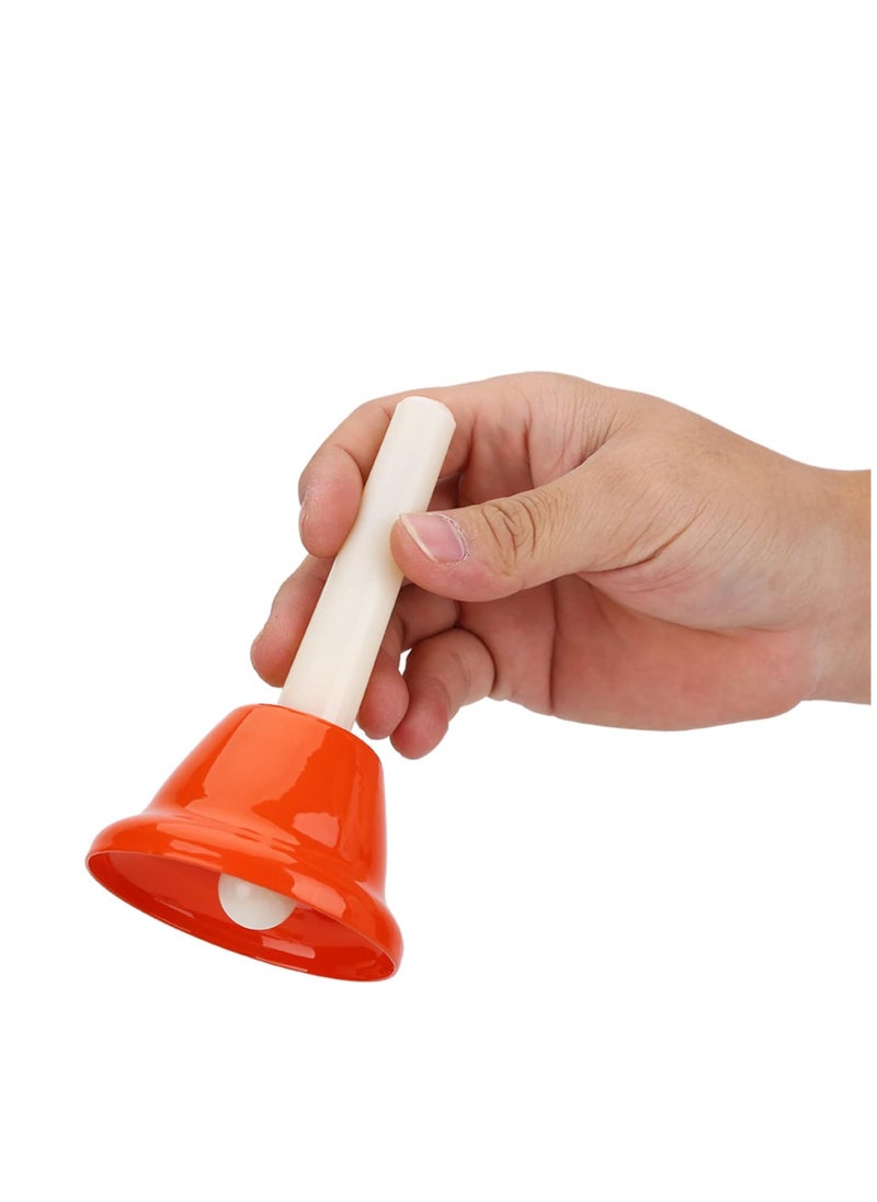 Megarya Colourful 8-note metal hand bell set, provides instructions when playing, easy to play, swings loudly, hand bell set to develop coarse coordination  - Image 4
