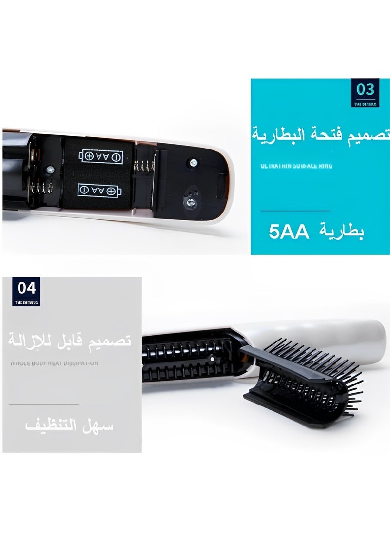 ريوكل مشط تدليك فروة الرأس فرشاة تدليك فروة الرأس الكهربائية فرشاة تدليك الشعر مشط تدليك الرأس الكهربائي مع مطاط ناعم - Image 3