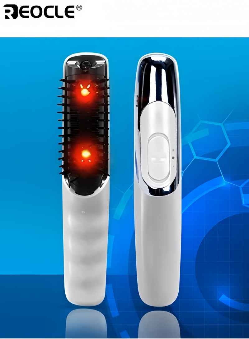 ريوكل مشط تدليك فروة الرأس فرشاة تدليك فروة الرأس الكهربائية فرشاة تدليك الشعر مشط تدليك الرأس الكهربائي مع مطاط ناعم - Image 1