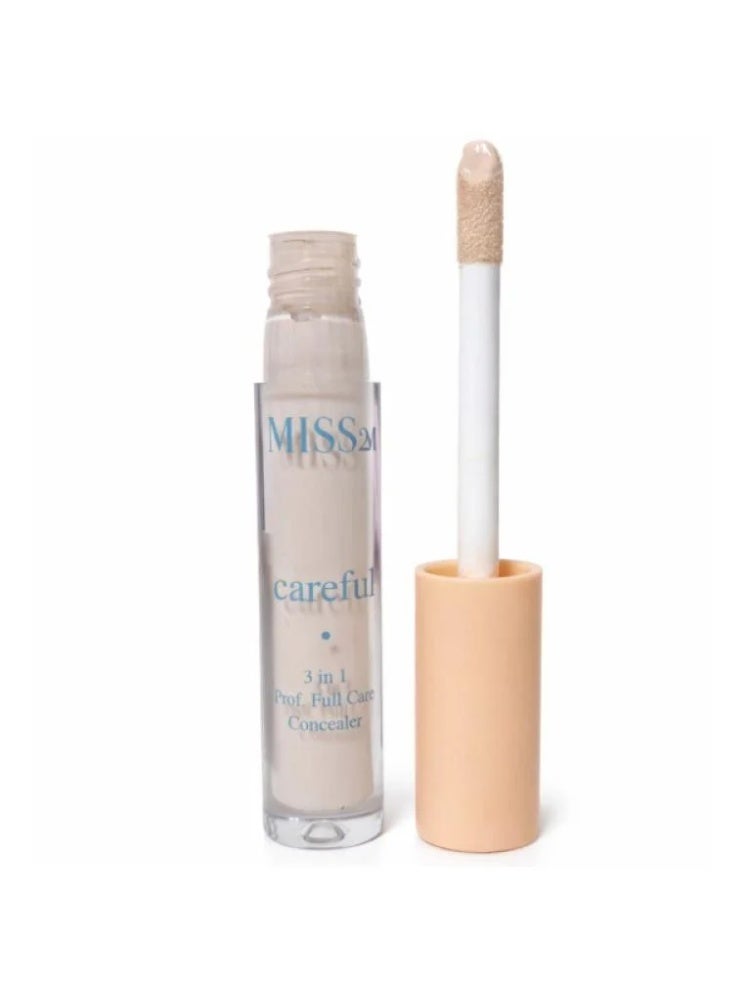 Carefull 3-in-1 Pro Full Cover Concealer, Shade 06, 5ml