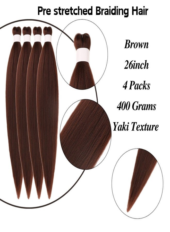 Leticia Dark Brown Braiding Hair Pre stretched for Knotless Boho Braids Hypoallergenic Synthetic Curly Boho Hair for Braiding ez Braids Yaki Non Toxic - Image 2