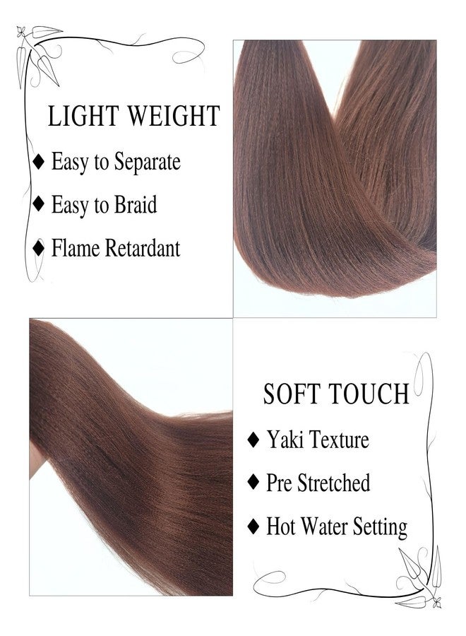 Leticia Dark Brown Braiding Hair Pre stretched for Knotless Boho Braids Hypoallergenic Synthetic Curly Boho Hair for Braiding ez Braids Yaki Non Toxic - Image 5