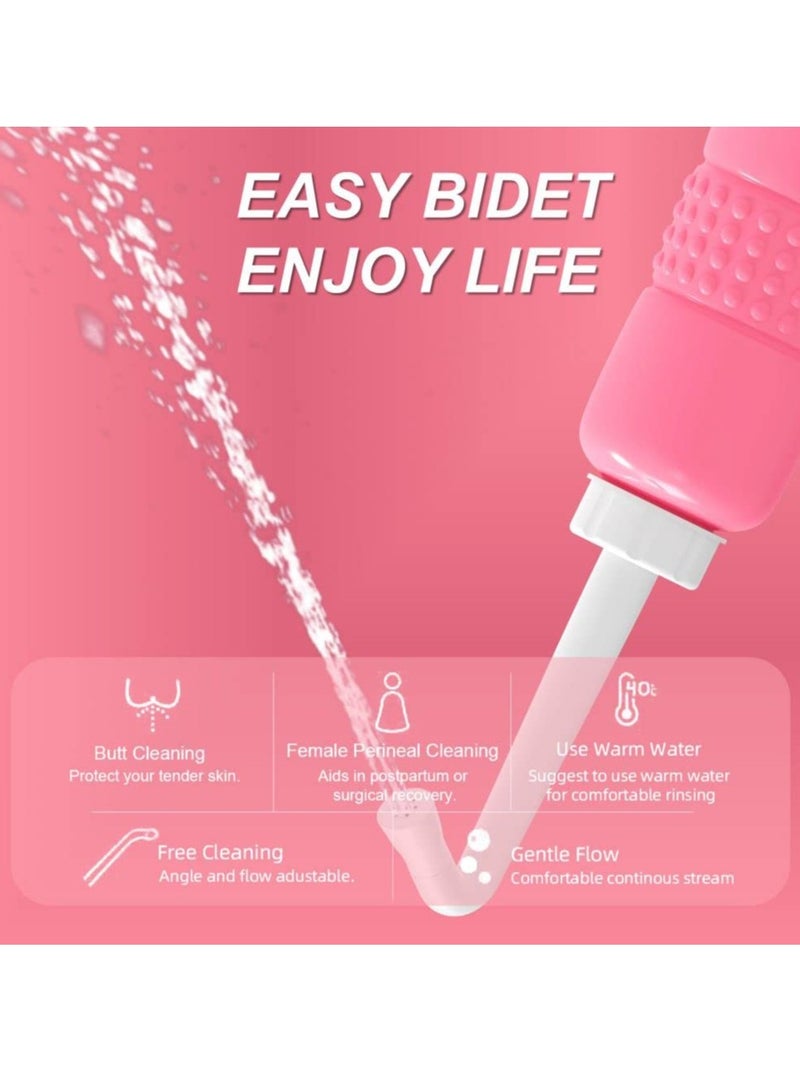 Cobest 2 Pack Portable Maternity Body Wash, Travel Bidet Bottle, Travel Portable Bidet Shower with Nozzle Extension for Personal Cleaning Toilet Sprayer Postpartum Perineal Care Treatment Pregnant Women - Image 2