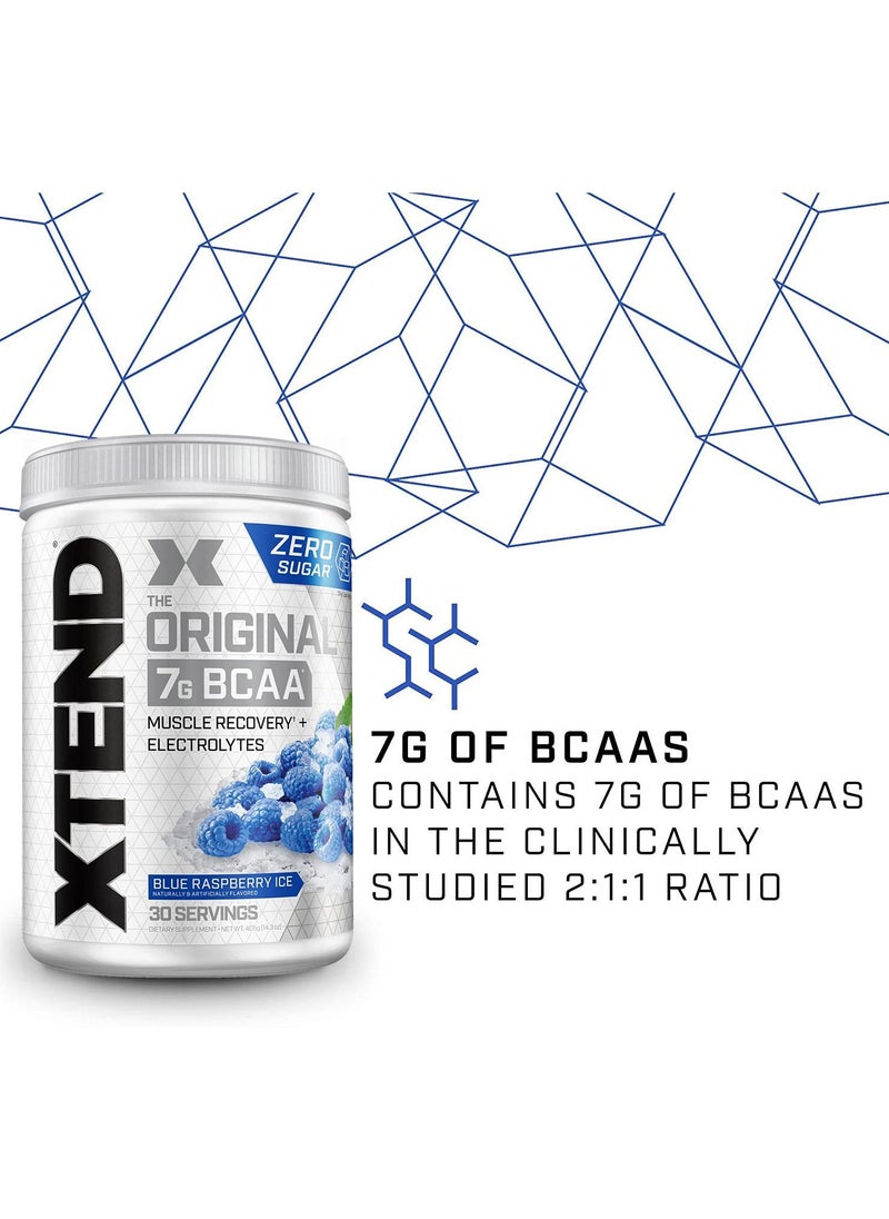 SCIVATION Xtend The Original 7G BCAA Muscle Recovery - Blue Raspberry Ice - (30 Servings)  - Image 3