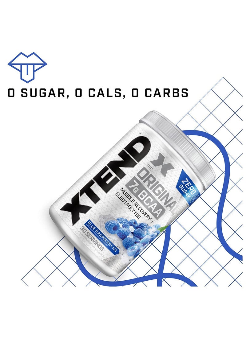 SCIVATION Xtend The Original 7G BCAA Muscle Recovery - Blue Raspberry Ice - (30 Servings)  - Image 4