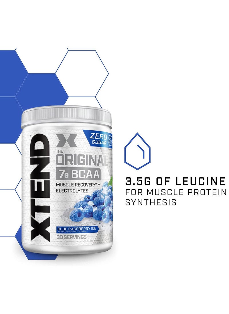 SCIVATION Xtend The Original 7G BCAA Muscle Recovery - Blue Raspberry Ice - (30 Servings)  - Image 2