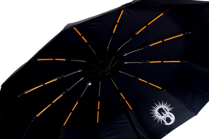 SARVAH Sakha 3-Fold Unisex Windproof Umbrella with 24 Keels | Auto Open & Close | UV Protection | 106 cm Diameter | Sturdy & Compact for Heavy Rain & Wind (Black) - Image 4