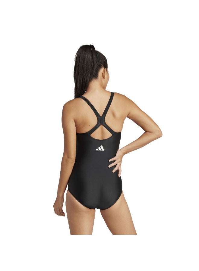 Adidas padded 3 stripes closed back women swimsuit - Image 4
