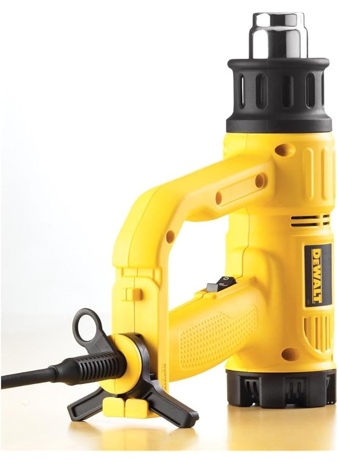 DEWALT 2000W Heavy Duty Heat Gun With Temperature Control Yellow Black D26411 Qs  - Image 5