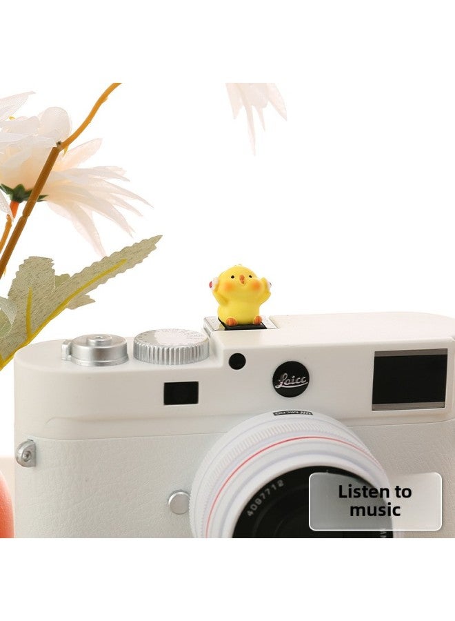 Cartoon Three-dimensional Doll Hot Boots For Canon Sony Fuji Micro SLR Universal Cute Dustproof Protective Cover-Color:Listen To Music-Chick - Image 1