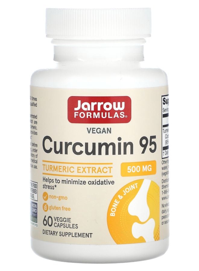 jarrow formulas Curcumin 95 Turmeric Extract 500 mg 60 Veggie Capsules