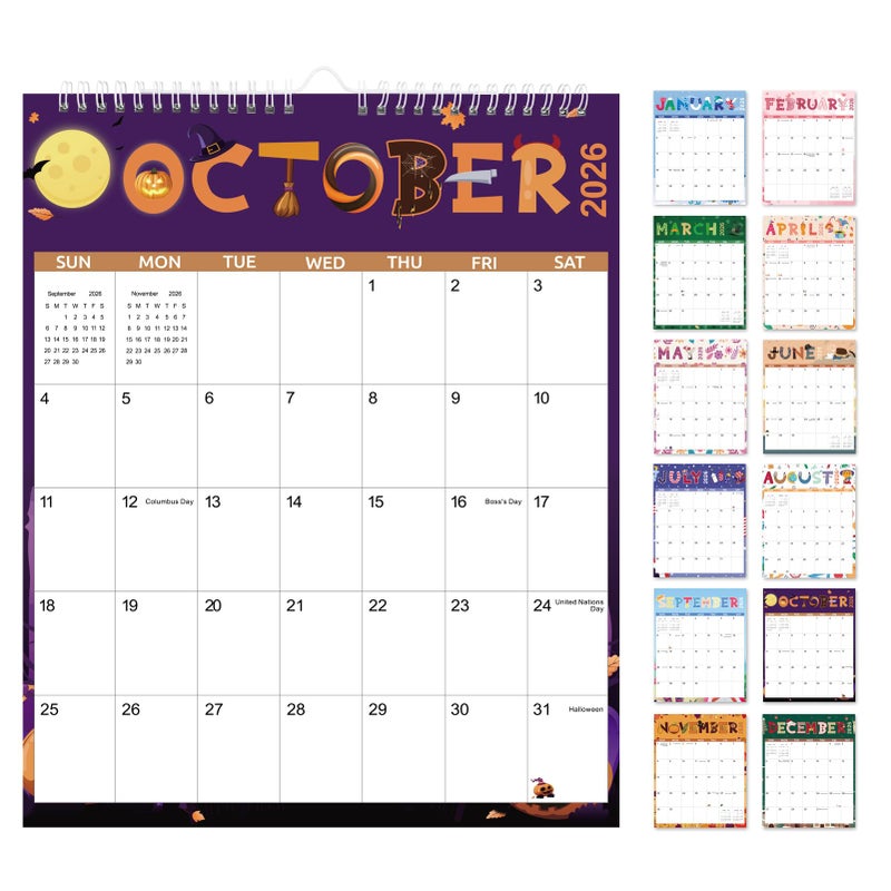 Zuozee Wall Calendar 2025-2027, Large Calendar 2025-2027 for Wall - Runs From September 2025- June 2027-14" x 11", Perfect for Organizing at Home, Office & School - Image 1