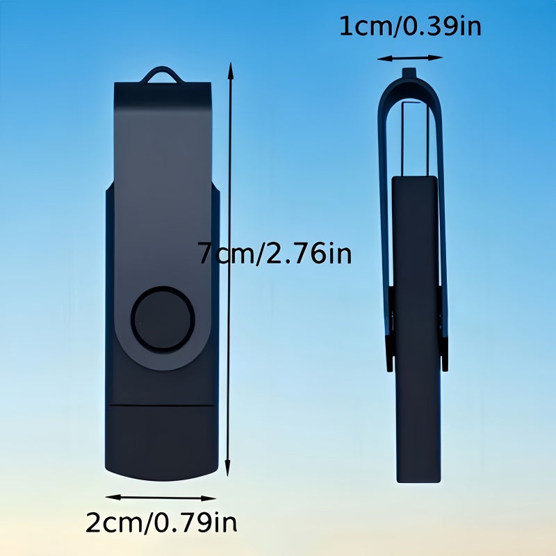Purple USB 2.0 Type C Flash Drive 100GB Dual Connection Fast Data - Image 5