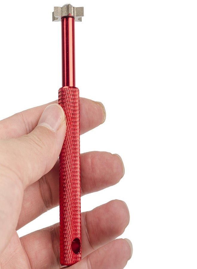 HIFROM Groove Sharpener with 6 Heads - Golf Re-Grooving Tool and Cleaner for All Irons Pitching Sand Lob Gap and Approach Wedges and Utility Clubs Red Color - Image 5