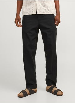 JACK & JONES Solid Mid Rise Regular Fit Joggers  - Image 1