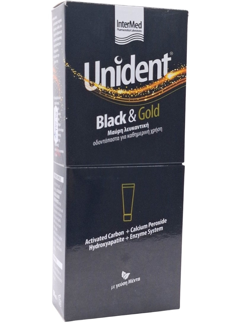 Unident Black&Gold Whitening Toothpaste 100Ml