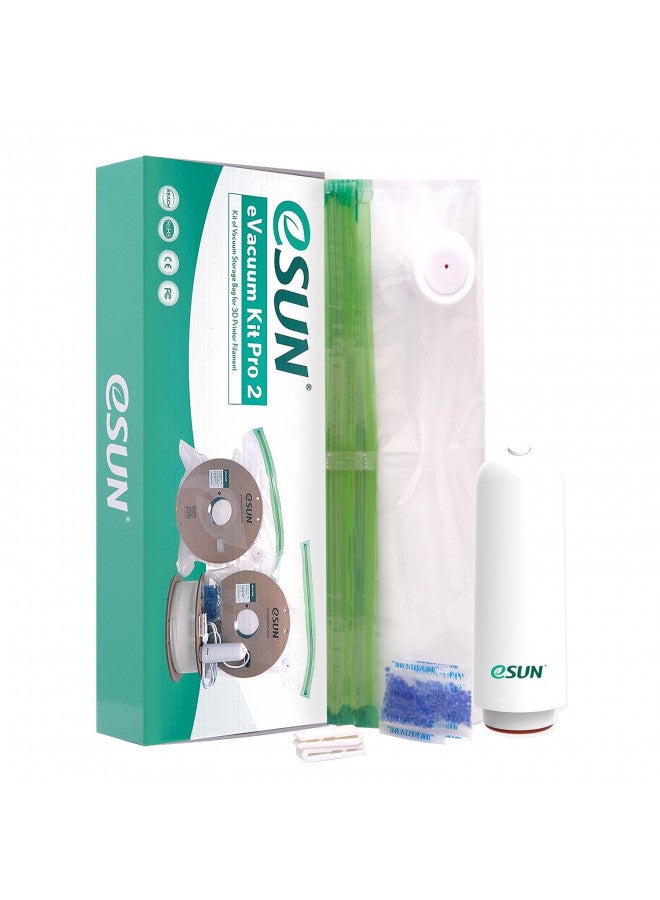 eSUN 3D Printing Filament Electronic Vacuum Storage Kit Pro 2, Spool Storage Sealing Bags Dust Proof Humidity Resistant for Keeping Filament Dry, 10 Vaccum Bags/Kit - Image 1