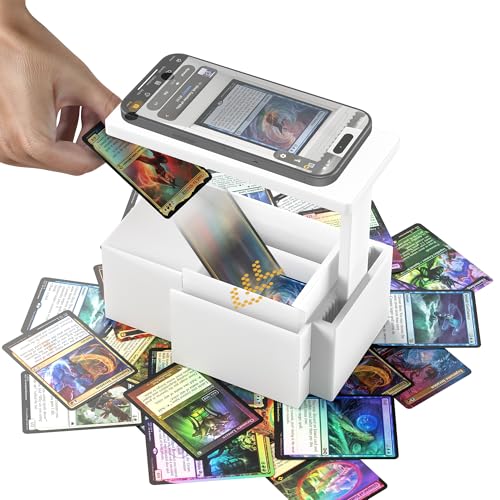 GIBOPOB 2025 Enhanced Trading Card Scanner MTG Card Scanner Stand Phone Stand MTG Accessories Fit for unSleeved and Sleeved Cards Only Available for ManaBox