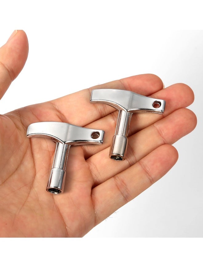 Generic 2 Pcs Drum Tuner Key Set Drum Wrenches, Accessories for Acoustic and Electronic Drums Quadrilateral Drum Key Tool for Acoustic and Electronic Drums  - Image 2