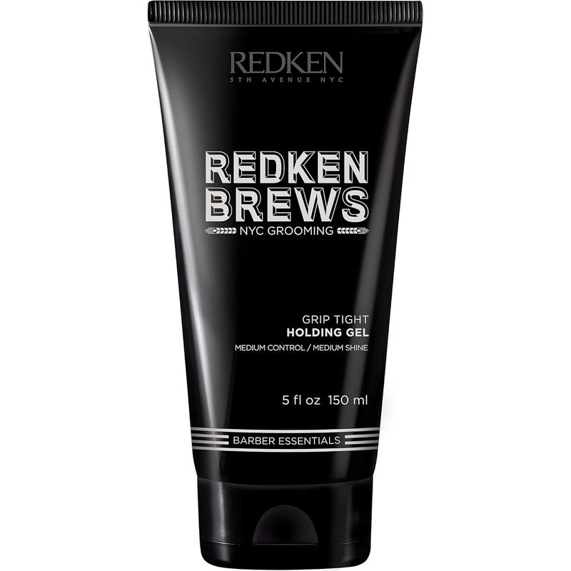 Redken Brews Holding Gel For Men  Mens Hair Gel  Medium Hold Styling  Medium Shine  FlakeFree No Crunch Styling  For All Hair Types Great For Curly Hair 5 Fl Oz