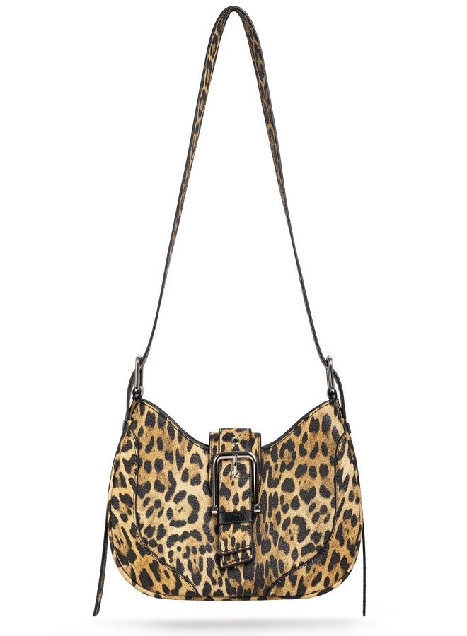 Joryin Y2K Purse Vintage Shoulder Bag Crossbody Bag for Women Leopard Print Hobo Crescent Handbag Retro Underarm Bag - Image 1