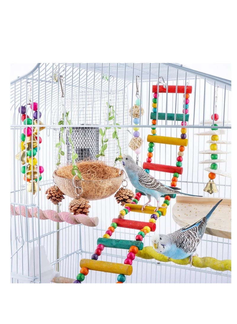 Bird Natural Coconut Nest Sugar Glider Hanging Swing Toy with Coconut Fiber Mat for Small Bird Parrot Parakeet Sugar Glider - pzsku/Z86359D24ED3CBCAADB41Z/45/_/1719481293/e98e6324-2efc-49ee-960f-9d4faa9fbfef