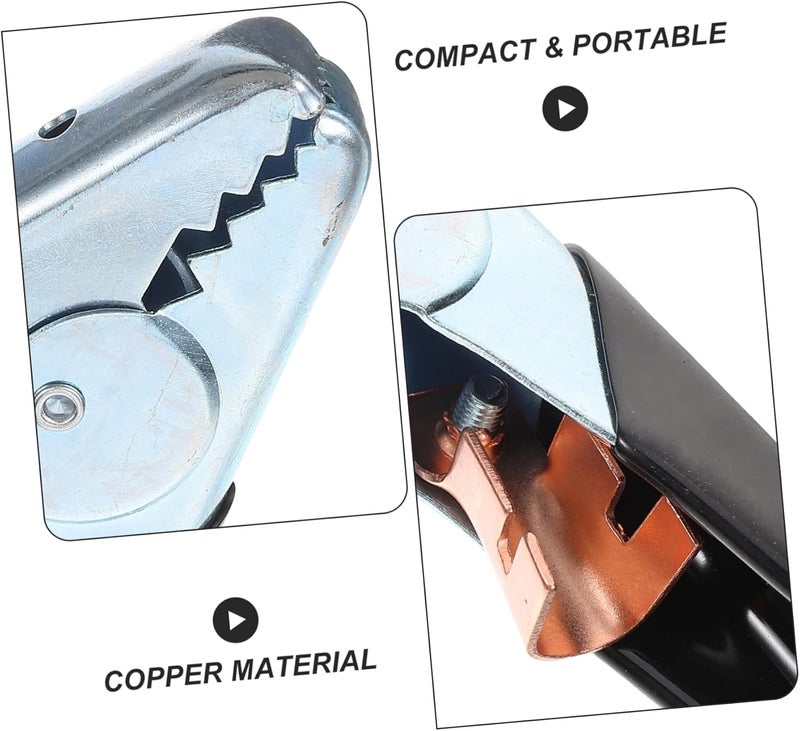 Salt mist resistant OUNONA Jumper Cable Clamps for Auto Reliable Alligator Clips for Sturdy Pinchbeck Design for Secure Connection and Efficient Transmission Simple multi-feature practical build - Image 3