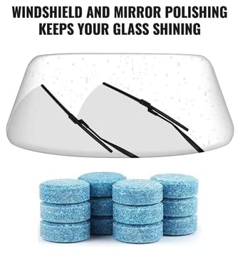 Herboking 50 Pcs Car Windshield Glass Cleaner Tablets in Concentrate Solid Tablet Foam Car Wiper Detergent [1 TAB=2 LTR Windshield Liquid] - Image 3