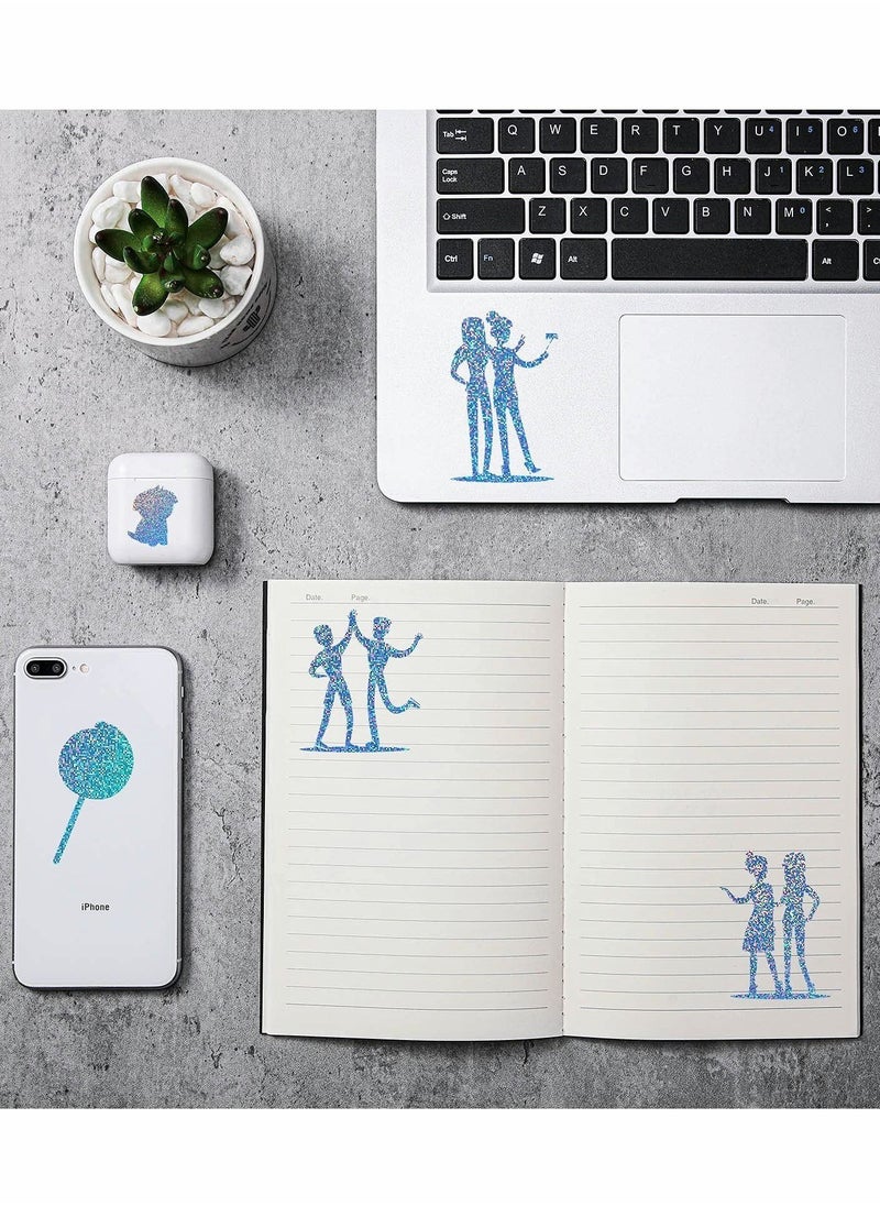 SYOSI - Holographic Printable Vinyl Sticker Paper, Dries Quickly Waterproof Sticker Paper 20Pcs (Dot) - Image 1