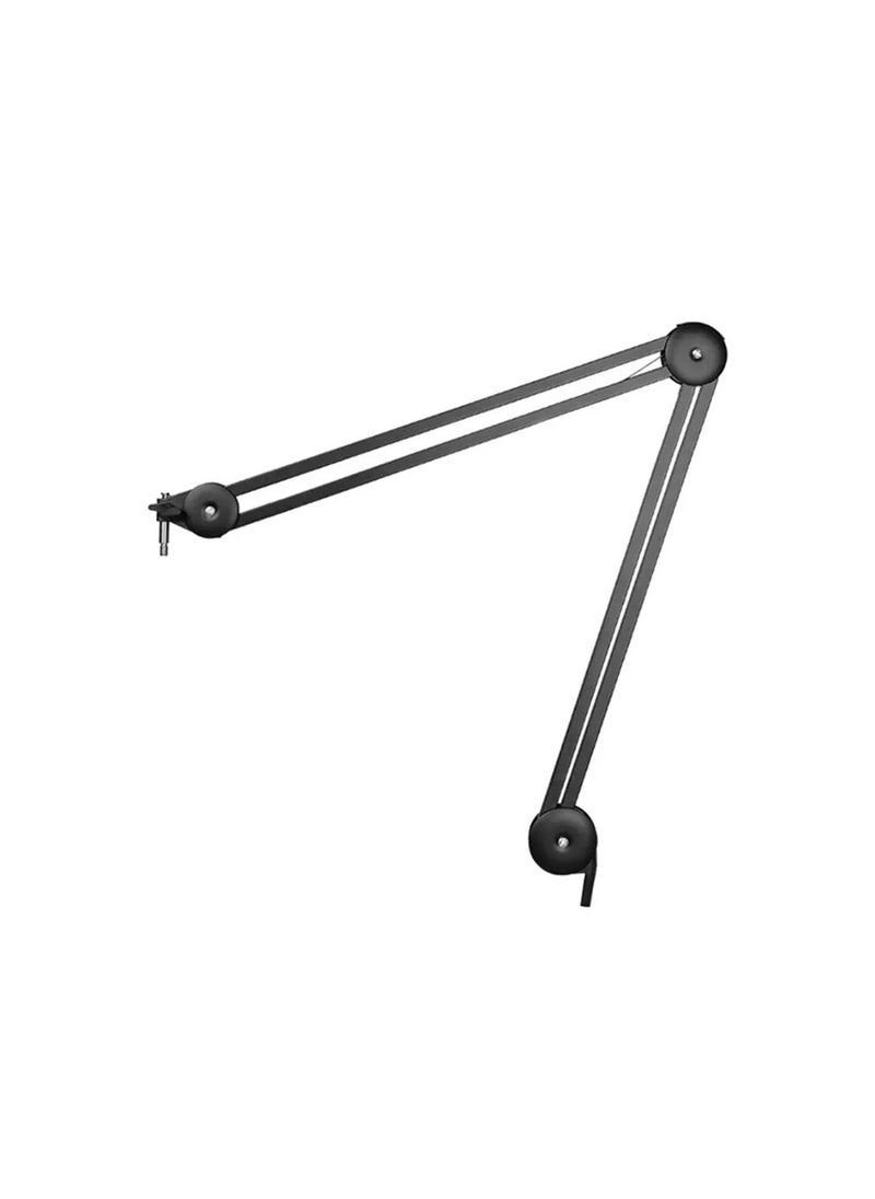 Generic - Boom Arm, Foldable Desktop Mic Boom Arm Fully Adjustable 360°Rotatable Microphone Arm Stand with Desk Mount Microphone Clip 3/8" - 5/8" Adapter for Blue Yeti Snowball HyperX QuadCast and more (Black) - Image 1