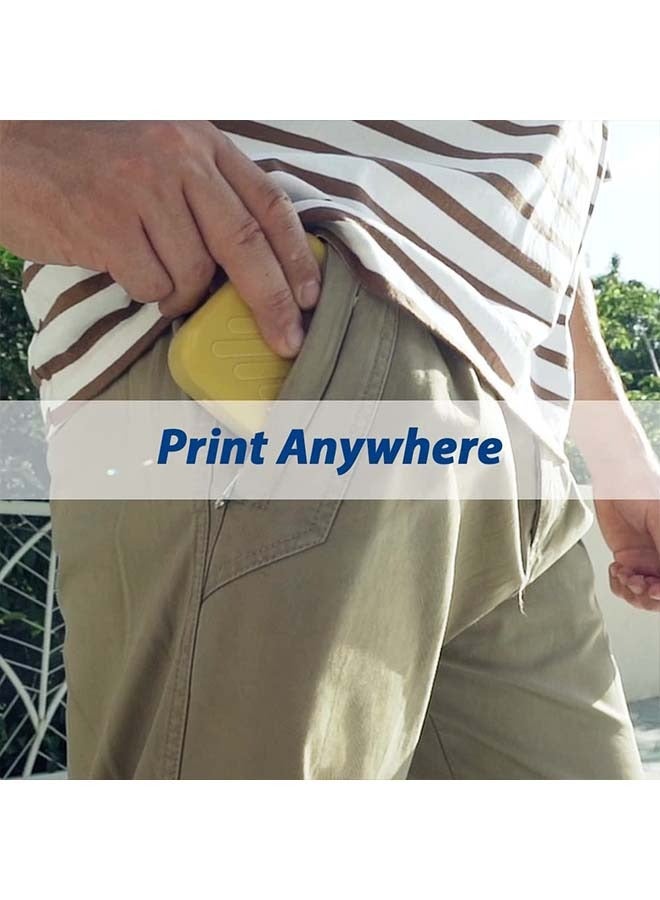 BENTSAI B10 Mini Handheld Printer Mobile Printer Code Printer Wirless WiFi Printer with iOS/Android APP (Black) for DIY Printing QR-Code Barcode Production Date Logo Batch Series Number