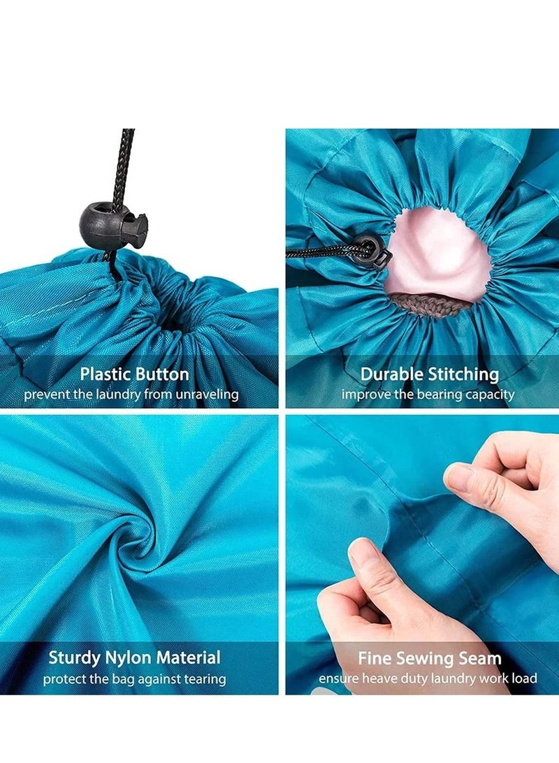 Rubik Wash Me Laundry Bag Extra Large Machine Washable Travel Dirty Clothes Storage Organizer Basket Drawstring Closure 100 x 69cm  - Image 5