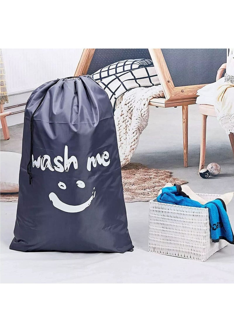 Rubik Wash Me Laundry Bag Extra Large Machine Washable Travel Dirty Clothes Storage Organizer Basket Drawstring Closure 100 x 69cm  - Image 4