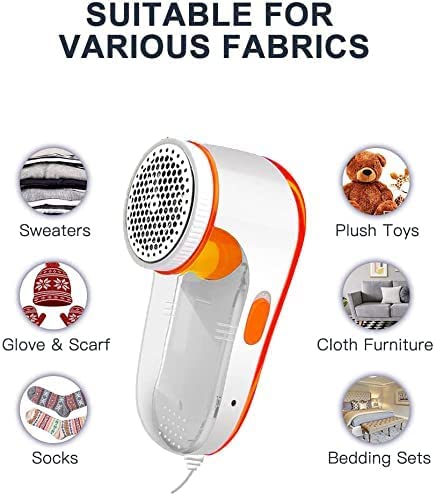 DIGSMORDEN DIGSMORDEN Electric Fabric Shaver LintFuzz Remover for Woolen Sweaters Blankets JacketsBurr Remover Pill Remover from Carpets Curtains  - Image 3