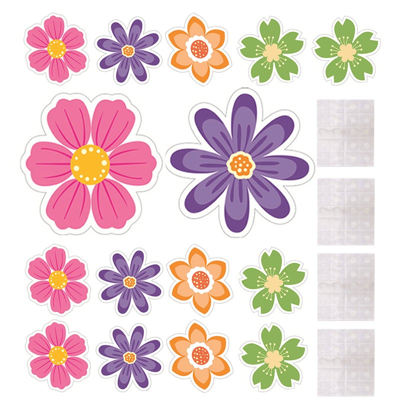 1 Set Paper Cutouts Cards Paper Flower Cutouts Wall Petals Cutouts Decorations For Party - Image 3