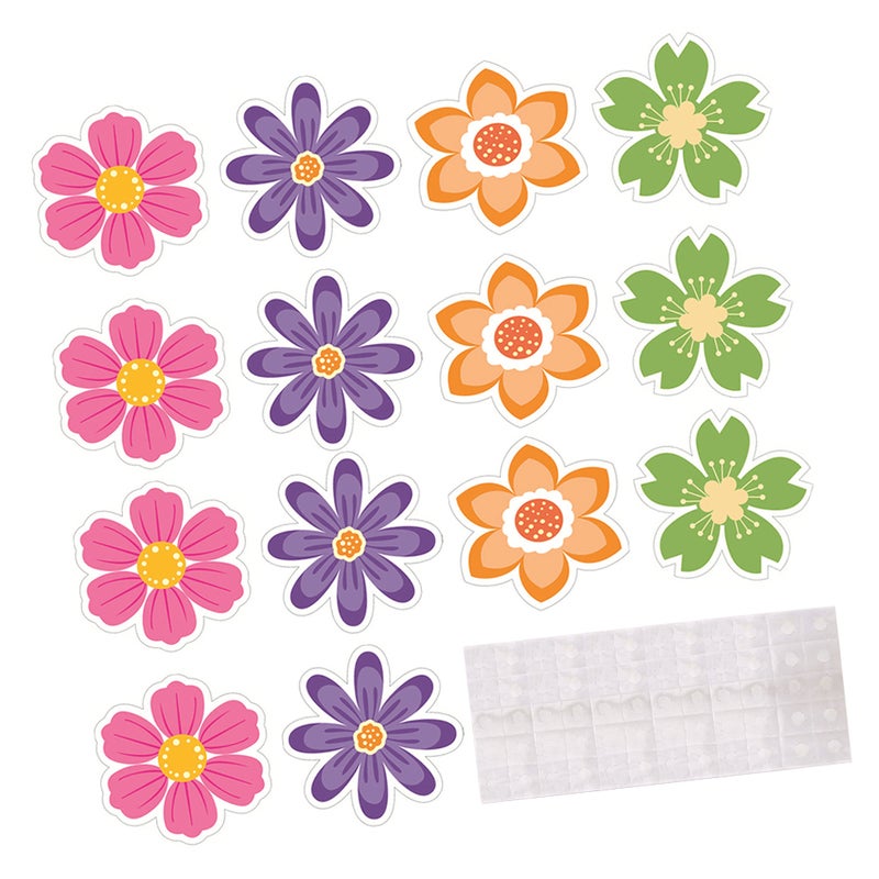 1 Set Paper Cutouts Cards Paper Flower Cutouts Wall Petals Cutouts Decorations For Party - Image 1