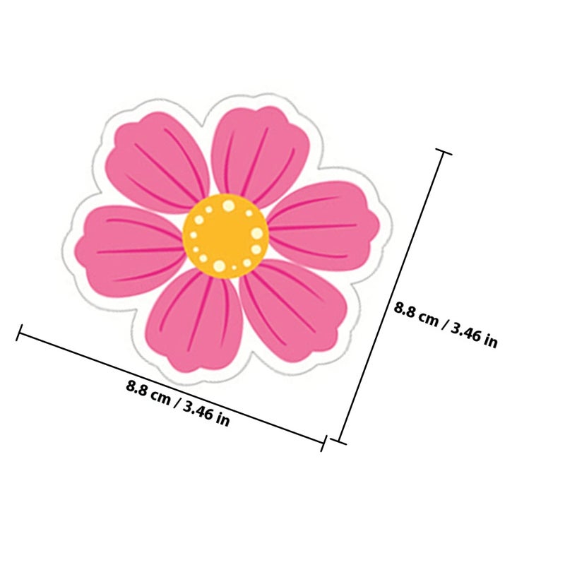 1 Set Paper Cutouts Cards Paper Flower Cutouts Wall Petals Cutouts Decorations For Party - Image 2