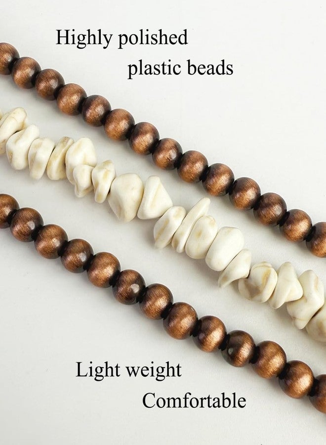 TOPACC Western Navajo Pearl Necklace Choker Native American Jewelry Turquoise Bronze Necklace Cowgirl Accessory for Women - Image 2