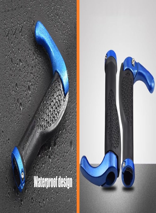 Ilsha® Bicycle Handle Grips, Ergonomic Rubber Grips with End Caps, Set of 2, Multi-Color for Cycle. - Image 2