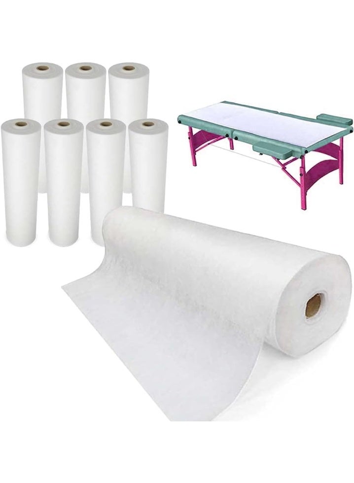Pack of 8 Disposable Medical Bed Sheet Paper Roll – 50cm x 40M, Massage Table Paper Bedroll, Spa & Salon Facial Bed Cover, Hygienic Sheets for Massage & Hospital Use (8) - Image 1