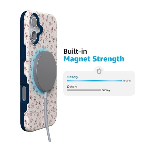 Casely iPhone 16 Case | Cottage Charm | Cottagecore | Bold Protective Design | Compatible with MagSafe - Image 5