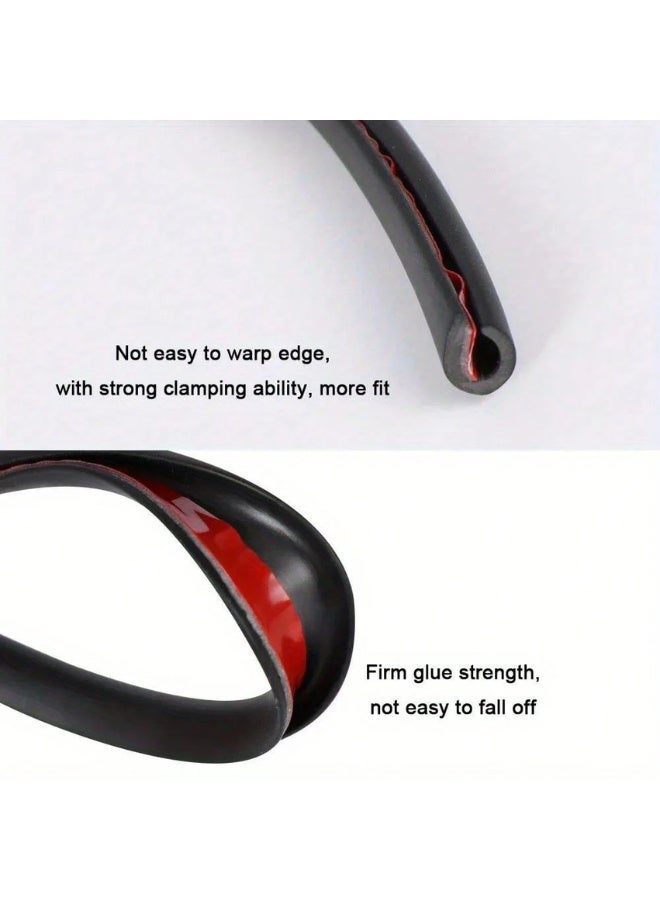 5-Meter Anti-Scratch Car Door Edge Guard Strip – U-Shaped Rubber Protection – Adhesive Door Edge Protector - Image 4