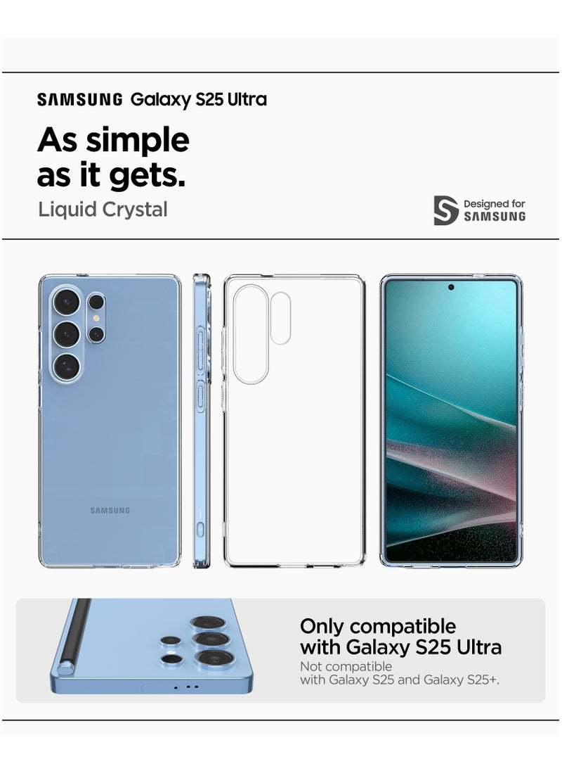 Spigen Liquid Crystal Samsung Galaxy S25 ULTRA Case Cover - Crystal Clear  - Image 2