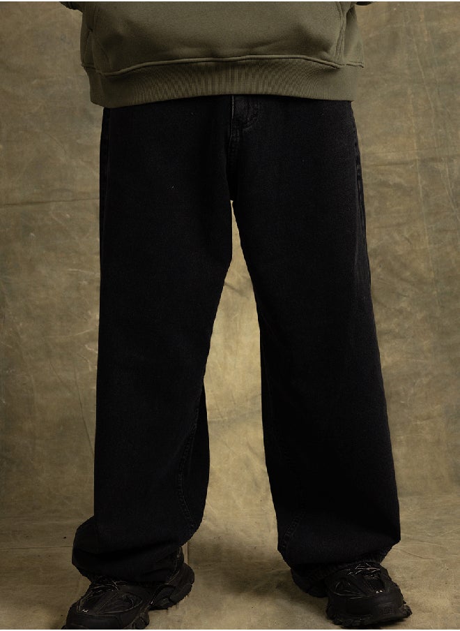 In Your Shoe Male Black Washed Skater Jeans  - Image 1