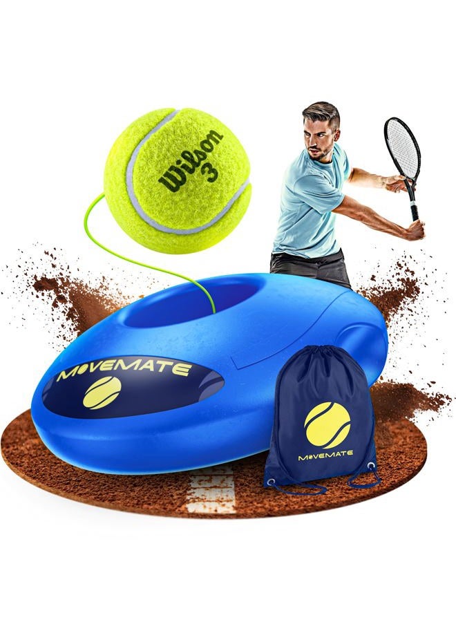 MOVEMATE Tennis Trainer Set with Wilson® Tennis Ball, Innovative Ball Game for Outdoors, in the Garden, in the Park for Children and Adults, Includes Transport Bag and Exercise Videos - Image 1