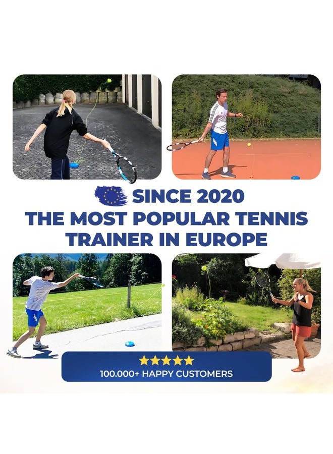 MOVEMATE Tennis Trainer Set with Wilson® Tennis Ball, Innovative Ball Game for Outdoors, in the Garden, in the Park for Children and Adults, Includes Transport Bag and Exercise Videos - Image 4